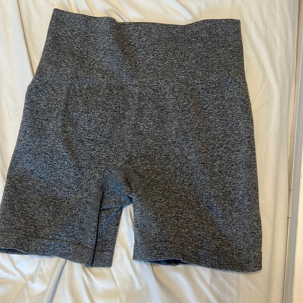 Grey biker shorts, size small, very stretchy